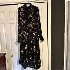 Nannette Black Floral Long Sleeve Dress
